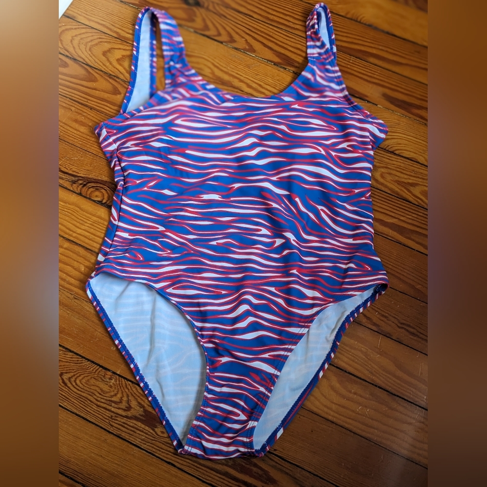 Buffalo Bills Zubaz Print Bathing Suit Swimwear